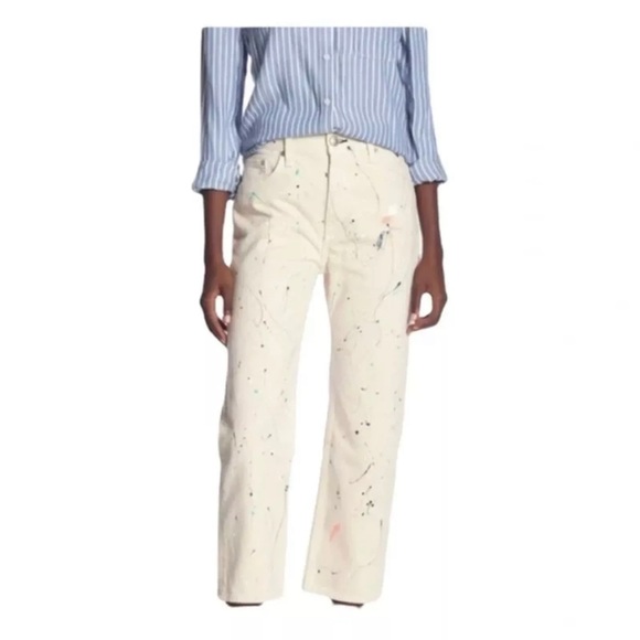 rag & bone | Jeans | Womens Rag Bone Paint Splatterhigh Rise Boyfriend ...